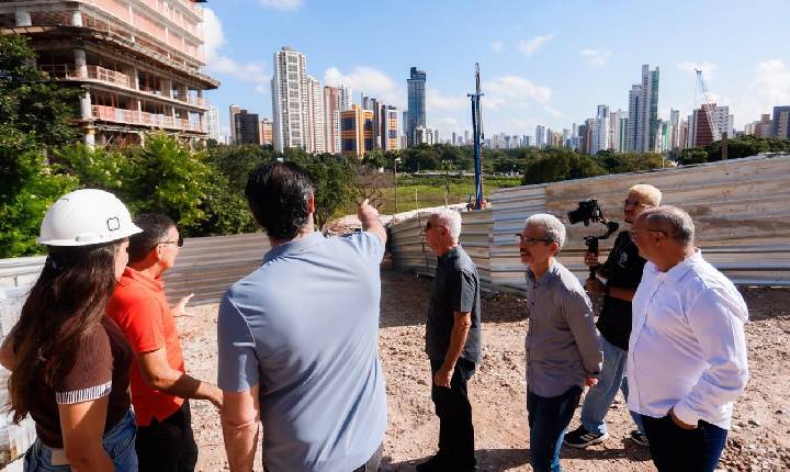 Leo Bezerra vistoria obras do Complexo Viário que vai interligar Beira-Rio ao Altiplano
