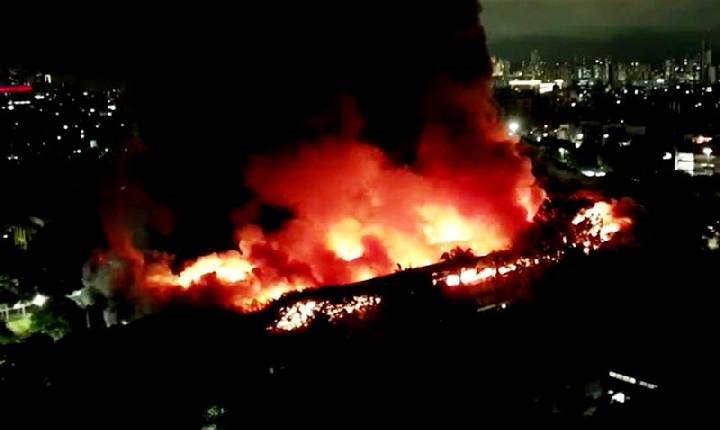 Vídeo: Incêndio atinge circo do humorista Tirullipa