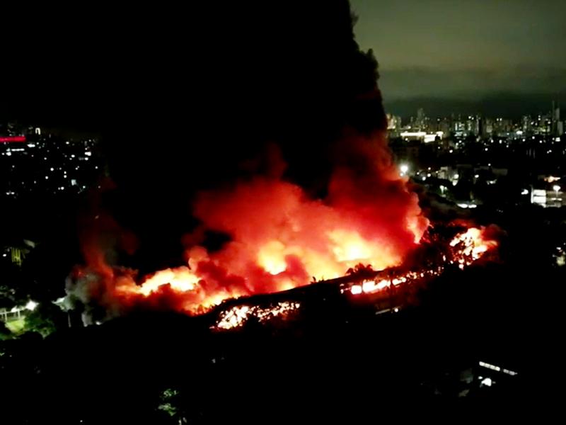 Vídeo: Incêndio atinge circo do humorista Tirullipa